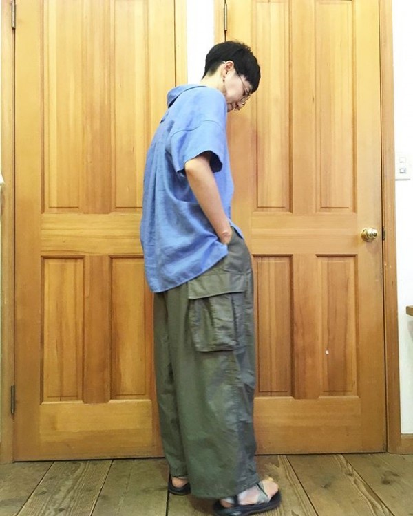 *ticcaの麻シャツとHD pants。**