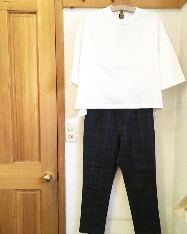 *new item♪7分袖のドロップショルダーcotton100%