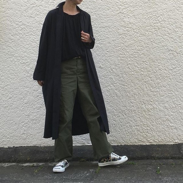 *new item♪***unfilより。**前後に着れて脇の始末がすっきりです。**l linen 100%**