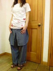 KAPITAL/綿麻シャンブレーshirtsパンツ